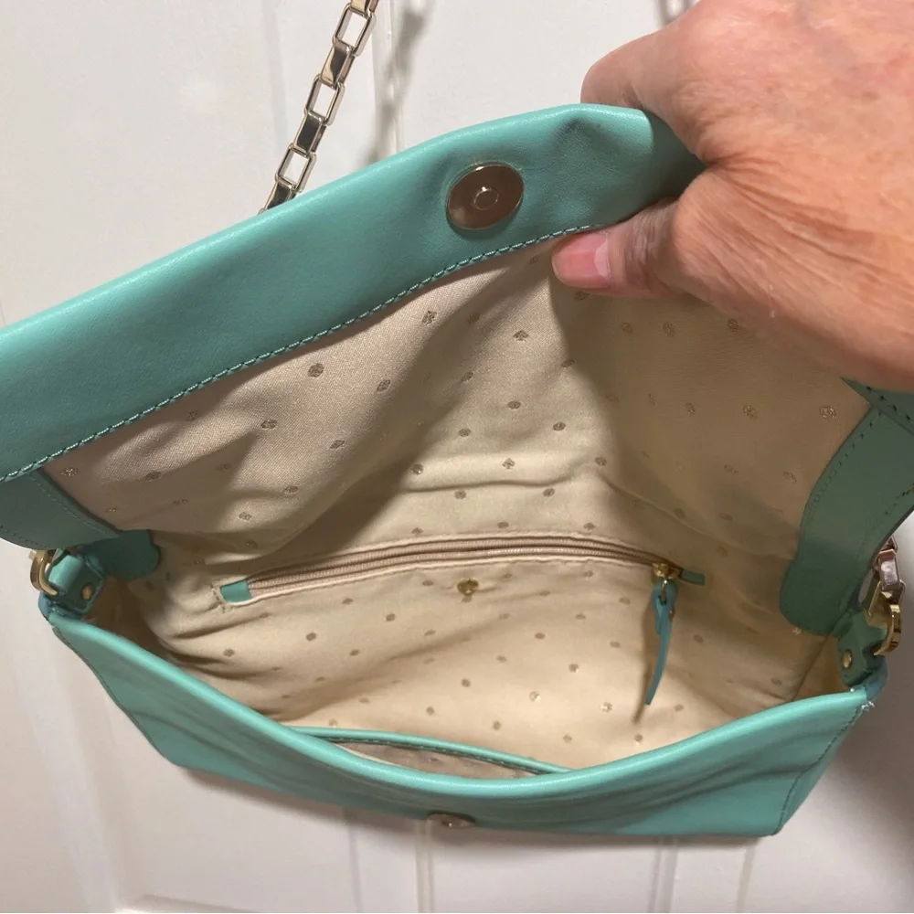 Adorable Kate Spade, New York Turquoise Studded Chain Bag - Picture 8 of 8